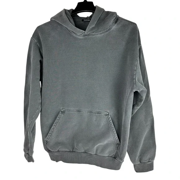 Talentless x Scott Disick Heavyweight Hoodie Blank Distressed Gray Men's Large - Picture 7 of 16